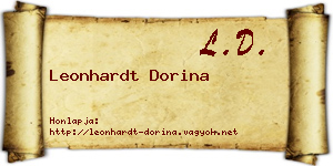Leonhardt Dorina névjegykártya